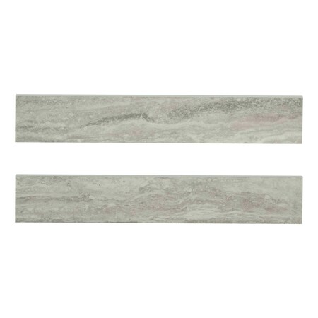 Msi Veneto White 3 In. X 18 In. Porcelain Bullnose Tile Trim In White, 25PK ZOR-PT-TR-0190